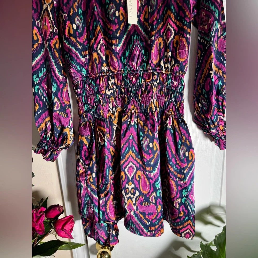 Multicolor Patterned Dress - Picture 5 of 11